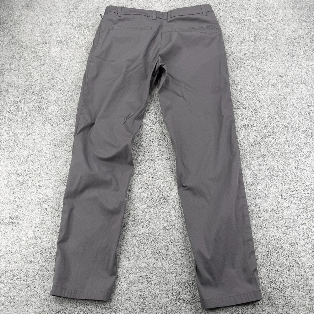 Birddogs Chino Pant Men 34x32 Dark Gray Performance Tech Zip Pocket Golf Trouser